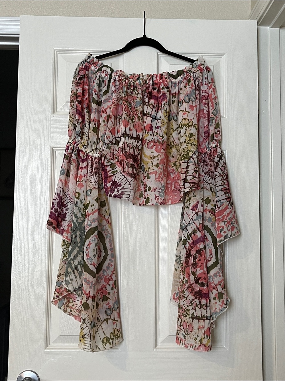 Live 4 Truth Pink, Green and Cream Floral Blouse